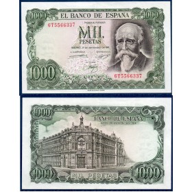 Espagne P.154, Sud Billet de 1000 pesetas 1971 Jose Echegaray