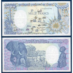 Congo Pick N°10c, Billet de banque de 1000 francs 1991