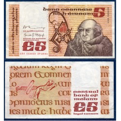 Irlande Pick N°71c, TTB Billet de banque de 5 livres 1979-1981