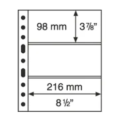 Feuilles GRANDE 3C 3S, avec 3 Bandes horizontales