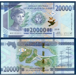 Guinée Pick N°50b, Billet de banque de 20000 Francs 2018