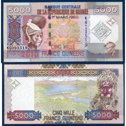Guinée Pick N°44a, Billet de banque de 5000 Francs 2010