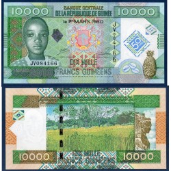 Guinée Pick N°45, Billet de banque de 10000 Francs 2010