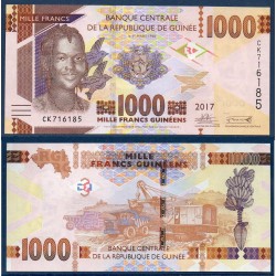Guinée Pick N°48b, Billet de banque de 1000 Francs 2017