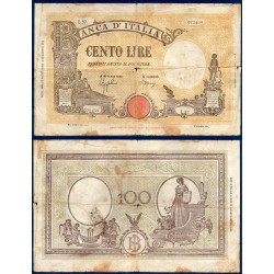 Italie Pick N°67a, TB Billet de banque de 100 Lire 23.8.1943
