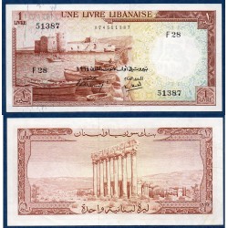 Liban Pick N°55b, Spl Billet de banque de 1 Livre 1964