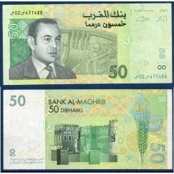 Maroc Pick N°69a, TTB Billet de banque de 50 Dirhams 2002