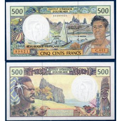 Polynésie Française Pick N°1e, Billet de banque de 500 Francs 2000-2002