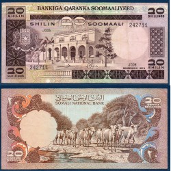 Somalie Pick N°19, Billet de banque de 20 Shillings 1975