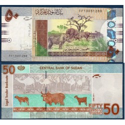 Soudan Pick N°75a, TTB Billet de banque de 50 Pounds 2011