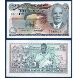 Malawi Pick N°13b, Billet de banque de 50 Tabala 1.7.1978