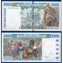 BCEAO Pick 713Ki pour le Senegal, Billet de banque de 5000 Francs CFA 1999