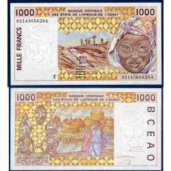 BCEAO Pick 811Tl pour le Togo, Neuf Billet de banque de 1000 Francs CFA 2002