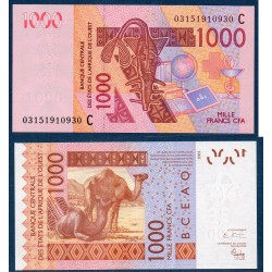 BCEAO Pick 315Ca pour le burkina Faso, Billet de banque de 1000 Francs CFA 2003