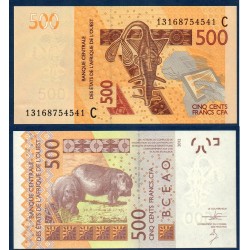 BCEAO Pick 319Cb pour le burkina Faso, Billet de banque de 500 Francs CFA 2013