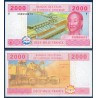 Afrique Centrale Pick 108Tc pour le Congo, Billet de banque de 2000 Francs CFA 2002