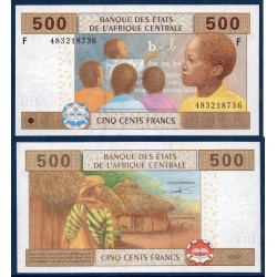 Afrique Centrale Pick 506Fc pour la Guinée, Billet de banque de 500 Francs CFA 2002