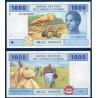 Afrique Centrale Pick 507Fc pour la Guinée, Billet de banque de 1000 Francs CFA 2002