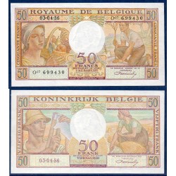 Belgique Pick N°133b, Spl Billet de banque de 50 Francs Belge 1956