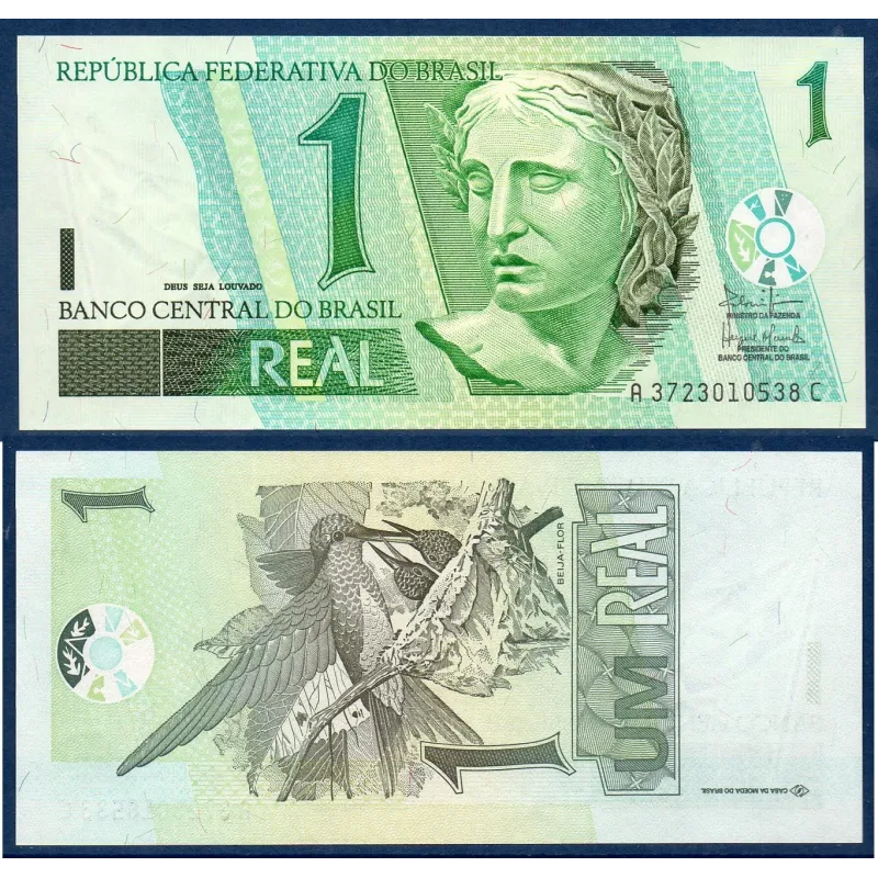 Bresil Pick N°251a, Billet de banque de 1 real 2003