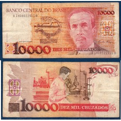 Bresil Pick N°215a, Billet de banque de 10000 Cruzados 1989