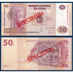 Congo Pick N°97s, Specimen Billet de banque de 50 Francs 2007