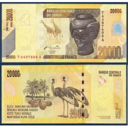 Congo Pick N°104a, Neuf Billet de banque de 20000 Francs 2006