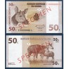 Congo Pick N°84As, Specimen Billet de banque de 50 centimes 1997