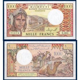 Djibouti Pick N°37d, Spl Billet de banque de 1000 Francs 1979-2005