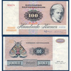 Danemark Pick N°51o, Billet de banque de 100 Kroner 1986