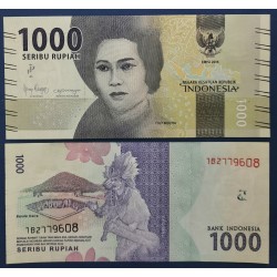 Indonésie Pick N°154d, Billet de banque de 1000 Rupiah 2019