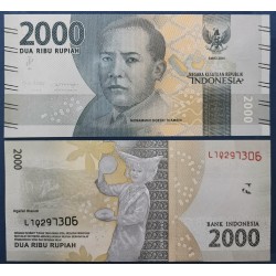 Indonésie Pick N°155c, Billet de banque de 2000 Rupiah 2018