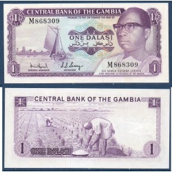Gambie Pick N°4e, Neuf Billet de banque de 1 Dalasi 1972-1986