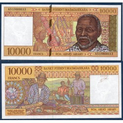 Madagascar Pick N°79b, Neuf Billet de banque de 10000 Francs : 2000 ariary 1995