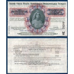 Irlande ticket hopital Sweepstake de 20 Shillings 1936
