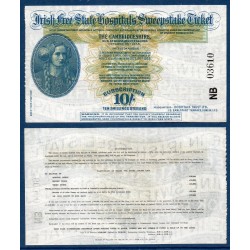 Irlande ticket hopital Sweepstake de 10 Shillings 1935