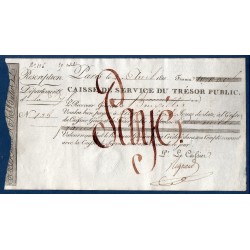 10000 francs mandat departement Dyle 2 avril 1810 TTB+ Tresor public