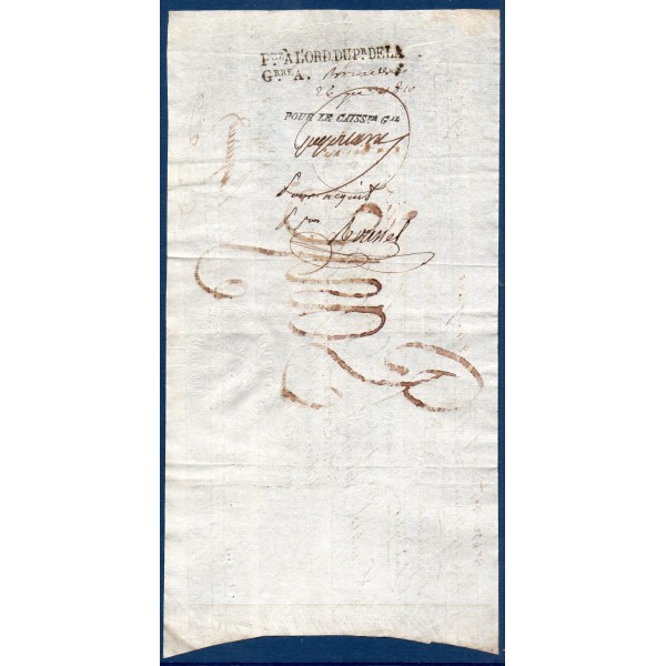 29316 francs mandat departement Dyle 24 Septembre 1810 TTB+ Tresor public