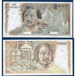 Essai 1000 francs Balzac numéroté SPL 1980 Billet de la banque de France