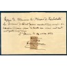 Quittance de Loyer d'une écurie, au baron de Rochetaillée du 24.10.1896 pour 100 francs