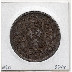 5 francs Louis XVIII 1816 M Toulouse TTB-, France pièce de monnaie