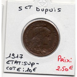 5 centimes Dupuis 1917 Sup-, France pièce de monnaie