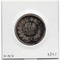 2 Francs Louis Philippe 1835 D Lyon B+, France pièce de monnaie