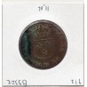 Sol 1791 M Toulouse 2eme semestre cuivre Louis XVI pièce de monnaie royale