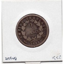 2 Francs Napoléon 1er 1811 B Rouen B, France pièce de monnaie