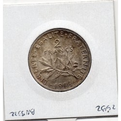 2 Francs Semeuse Argent 1916 Sup, France pièce de monnaie