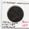 12 denier Constitution Louis XVI 1792 D. Dijon TB, France pièce de monnaie