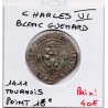 Blanc Guenar Charles VI (1411) Tournai pièce de monnaie royale