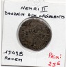 Douzain aux croissant Rouen Henri II  (1549 B) pièce de monnaie royale