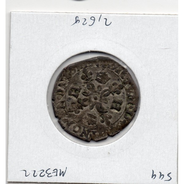 Douzain aux croissant Rouen Henri II  (1549 B) pièce de monnaie royale